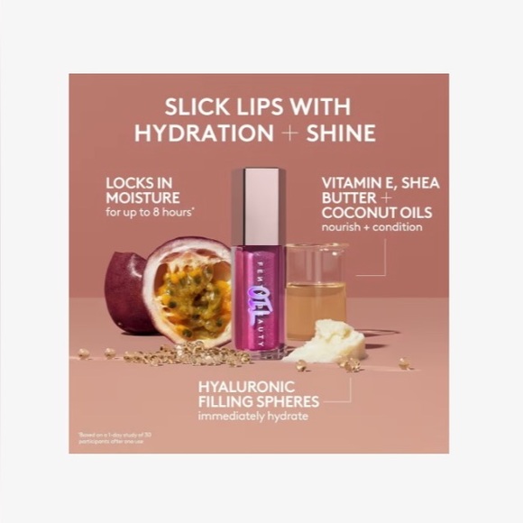 Fenty Beauty Gloss Bomb Luminizing Lip Oil Gloss Miss Jellyfish Limited Edition - Picture 5 of 13